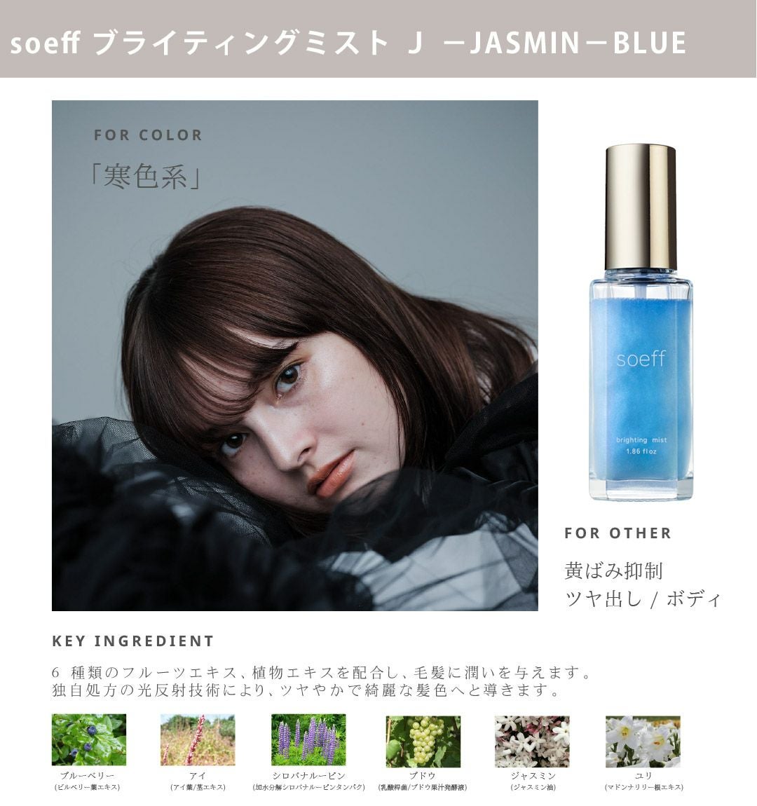 soeff ソフ ブライティングミスト 55ml jasmine | サロン専用品通販